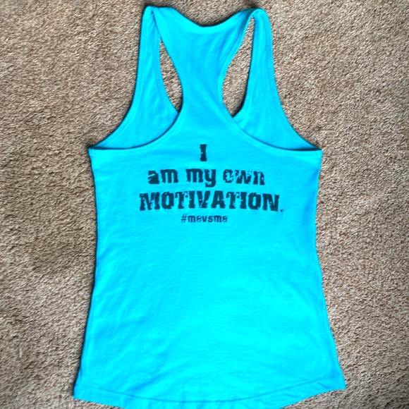 Teal LiveSore Razorback Tank Top - Picture 2 of 4